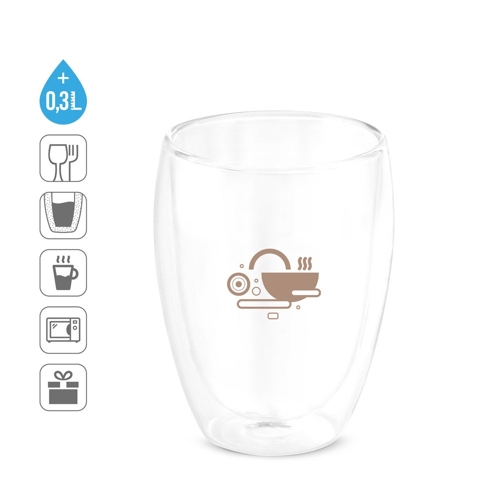 MACHIATO CUP. Becher aus Borosilikatglas 350 mL