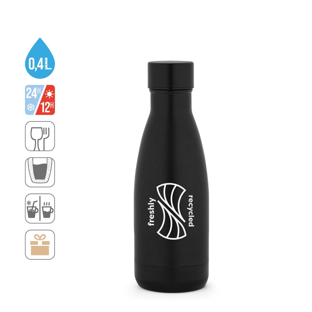 RE-BUFFON S. Thermosflasche aus 90% recyceltem Edelstahl 400 mL