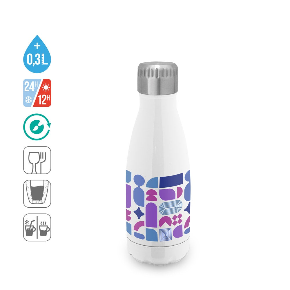 AMORTI S. Sublimationsflasche aus Edelstahl 380 mL