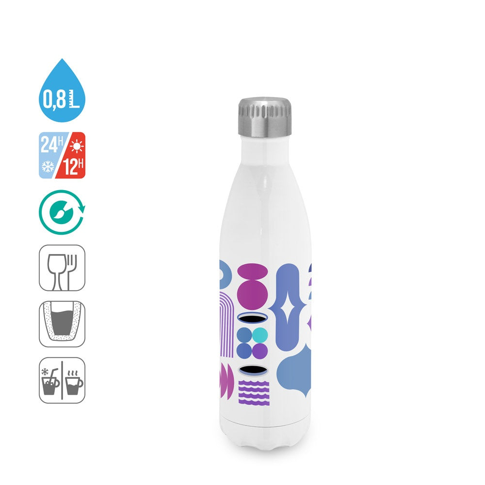 AMORTI L. Sublimationsflasche aus Edelstahl 800 mL