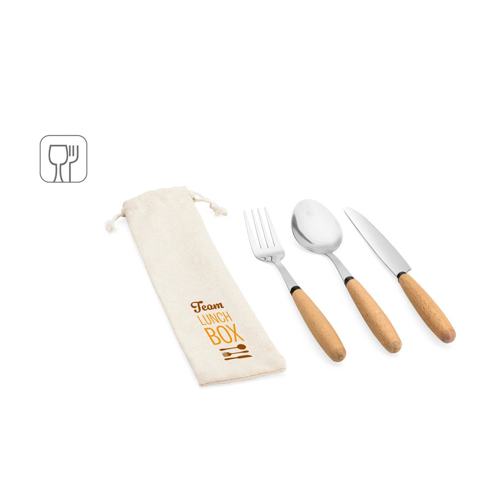 BOULUD. 3-teiliges Set aus Akazienholz