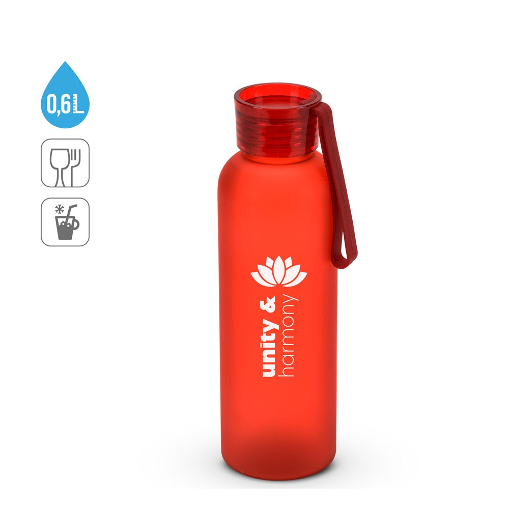 RIO rPET. Trinkflasche (600ml) aus recyceltem PET (100 % rPET) mit matter Oberfläche