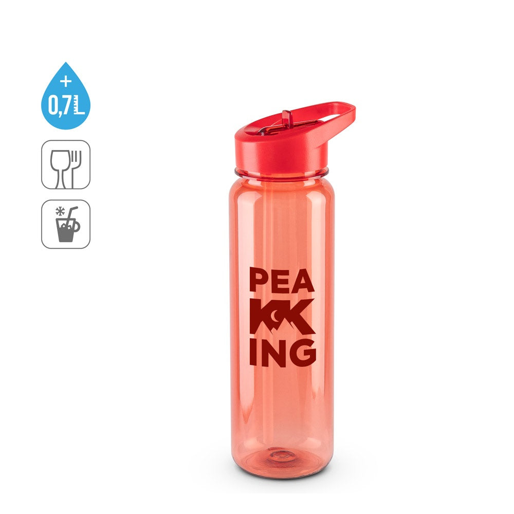 GILMORE. Sportflasche (750ml) aus recyceltem PET (100% rPET) mit glänzender transluzenter Oberfläche