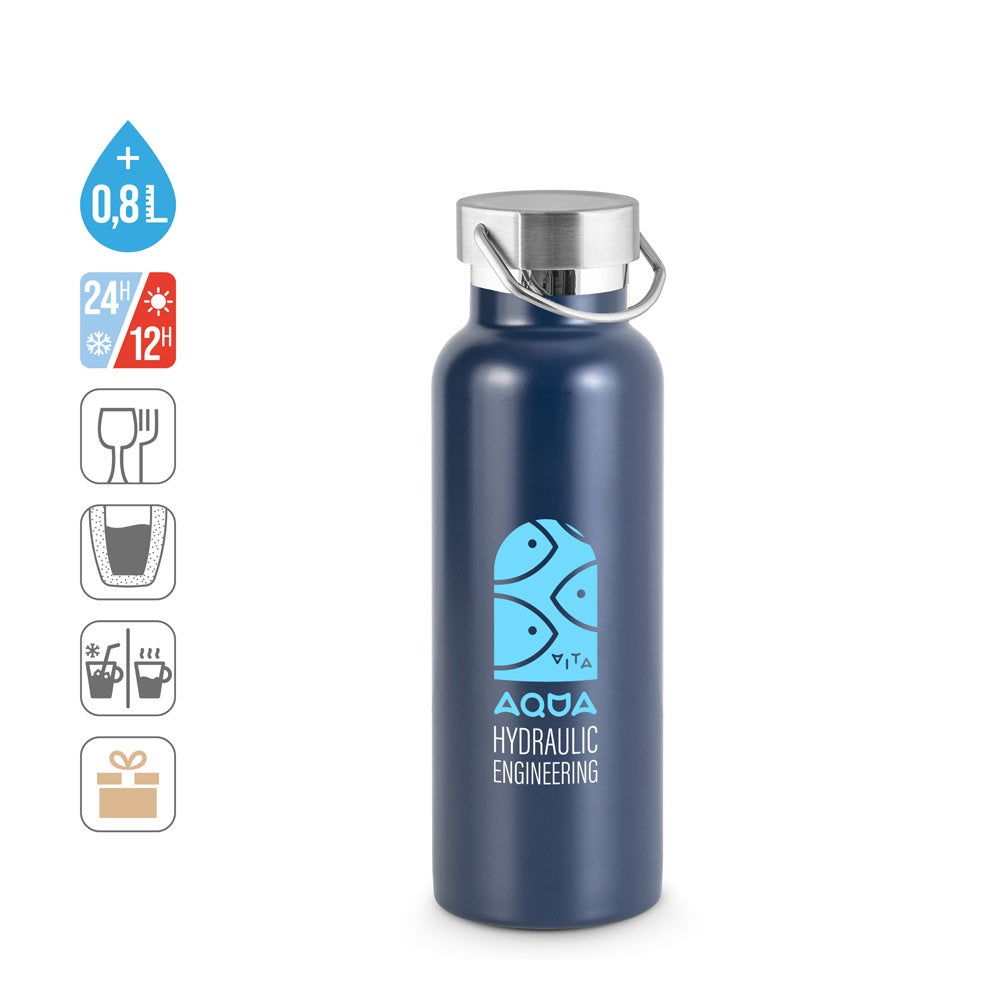 DUPLANTIS. Edelstahlflasche (36% recycelt) mit Vakuum-Isolierung 810 mL