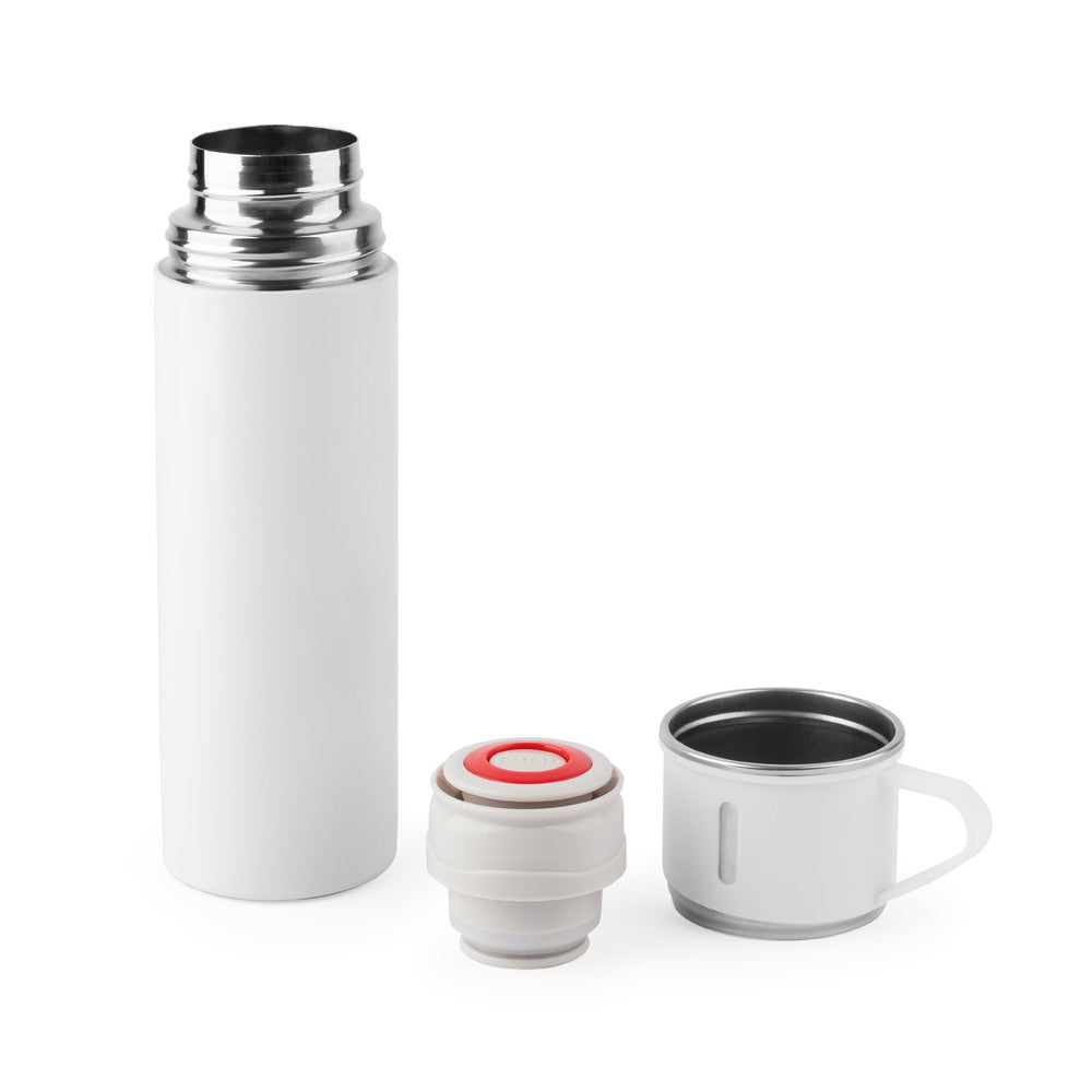 COMANECI. Doppelwandige Edelstahlflasche (90% recycelt) mit matter Oberfläche 490 ml – zusätzliche Ansicht