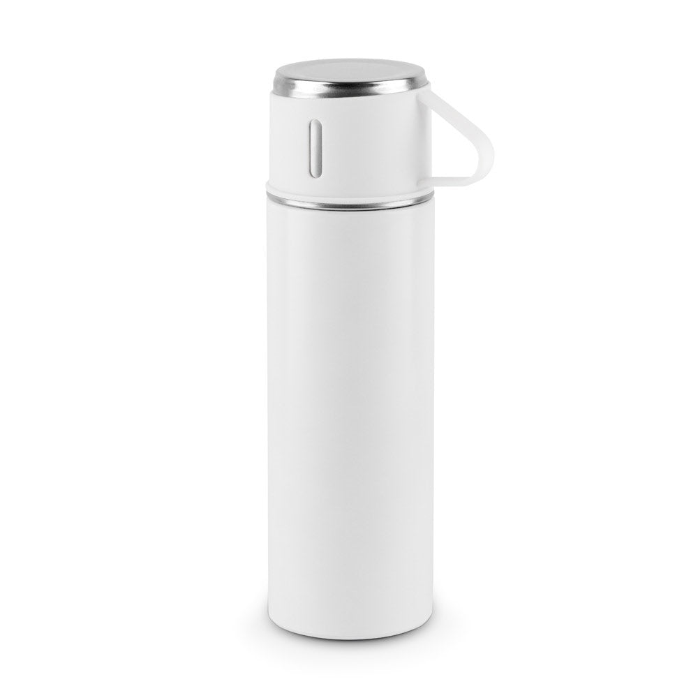 COMANECI. Doppelwandige Edelstahlflasche (90% recycelt) mit matter Oberfläche 490 ml – zusätzliche Ansicht