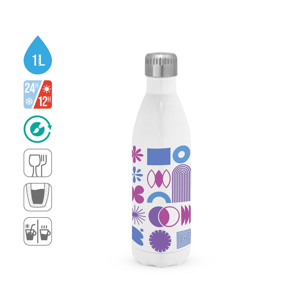 AMORTI XL. Sportflasche aus Edelstahl für Sublimation 1'1 L