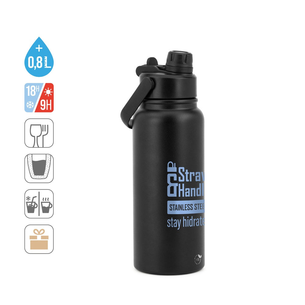 ALCARAZ. Flasche aus Edelstahl (90 % recycelt), doppelwandig vakuumisoliert