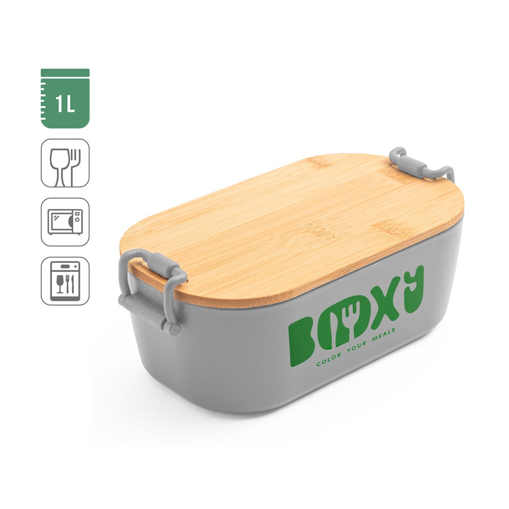 MAHLEB. Luftdichte PP-Box mit Bambusdeckel