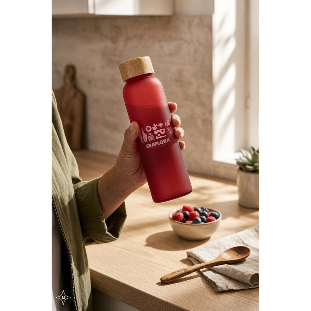 LILLARD GLASS. Trinkflasche aus Mattglas 500ml – zusätzliche Ansicht