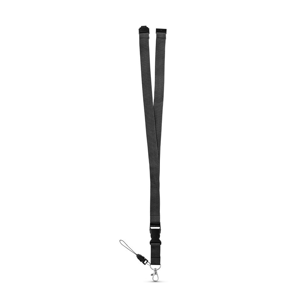 MURRAY. Lanyard aus Polyester (20 mm) mit einem Schlüsselband – zusätzliche Ansicht