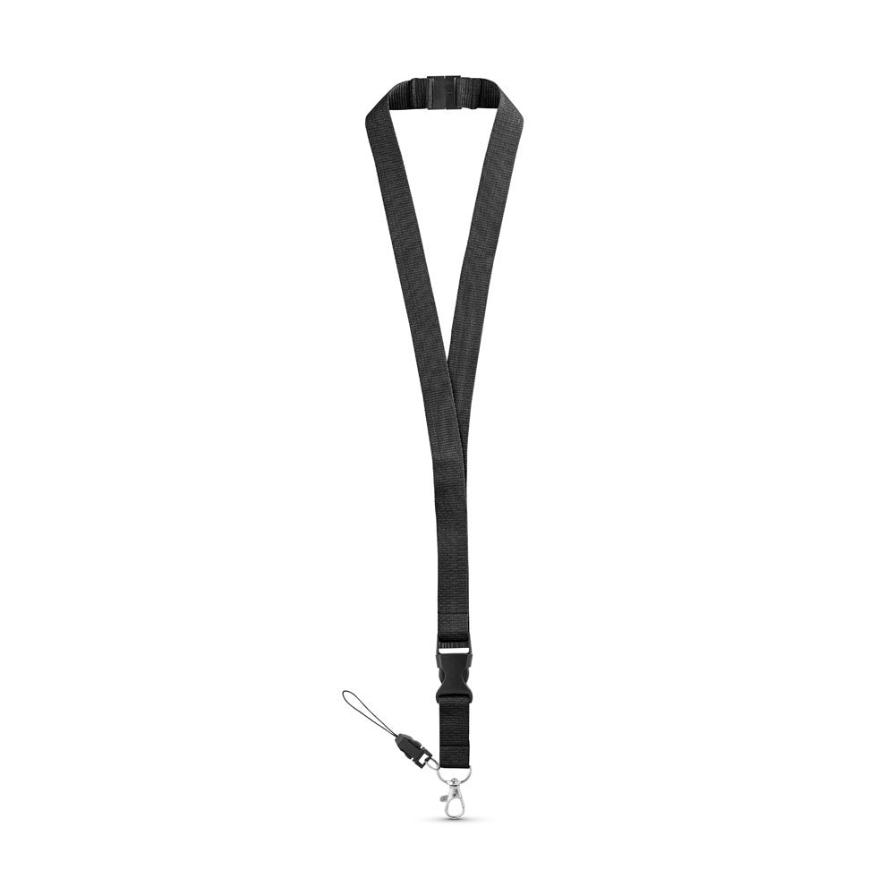 MURRAY. Lanyard aus Polyester (20 mm) mit einem Schlüsselband – zusätzliche Ansicht