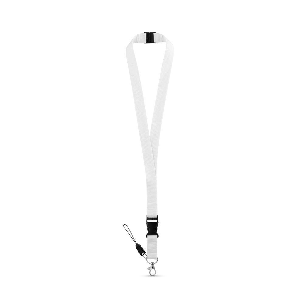 MURRAY. Lanyard aus Polyester (20 mm) mit einem Schlüsselband