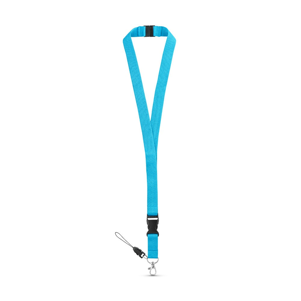 MURRAY. Lanyard aus Polyester (20 mm) mit einem Schlüsselband
