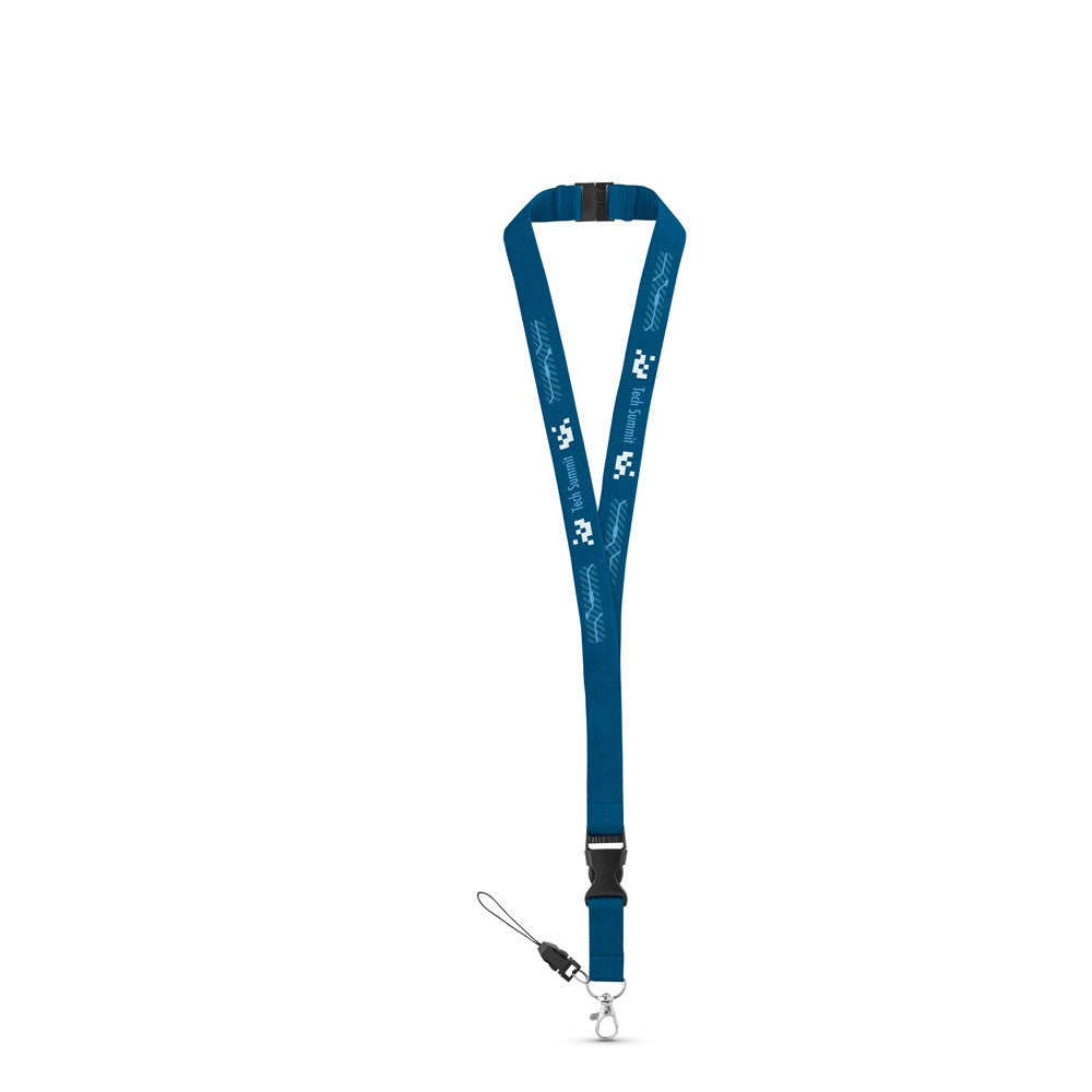 MURRAY. Lanyard aus Polyester (20 mm) mit einem Schlüsselband