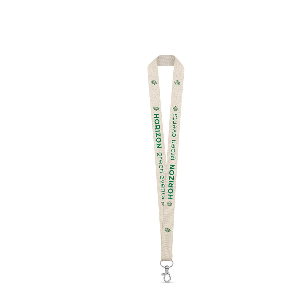 HEATHROW. Lanyard aus 100% Baumwolle