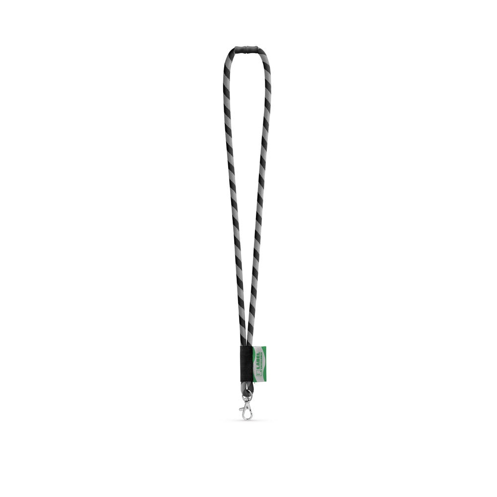 WISBECH. SET Lanyard TUBE Long (Ø 7 mm) mit 9 mm Schnappkarabiner und Ø 7 mm Sicherheitsverschluss – zusätzliche Ansicht
