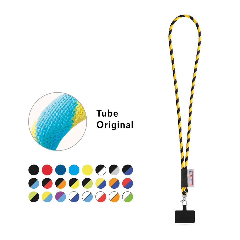 GOSPORT. SET Lanyard TUBE Long (Ø 7 mm) mit 9 mm Auslösekarabiner und Handyhalterung