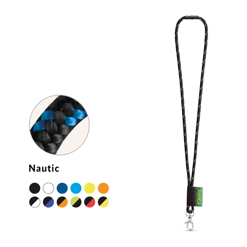 MANSFIELD. SET Lanyard NAUTIC Long (Ø 7 mm) mit 9 mm Schnappkarabiner und Ø 7 mm Sicherheitsverschluss