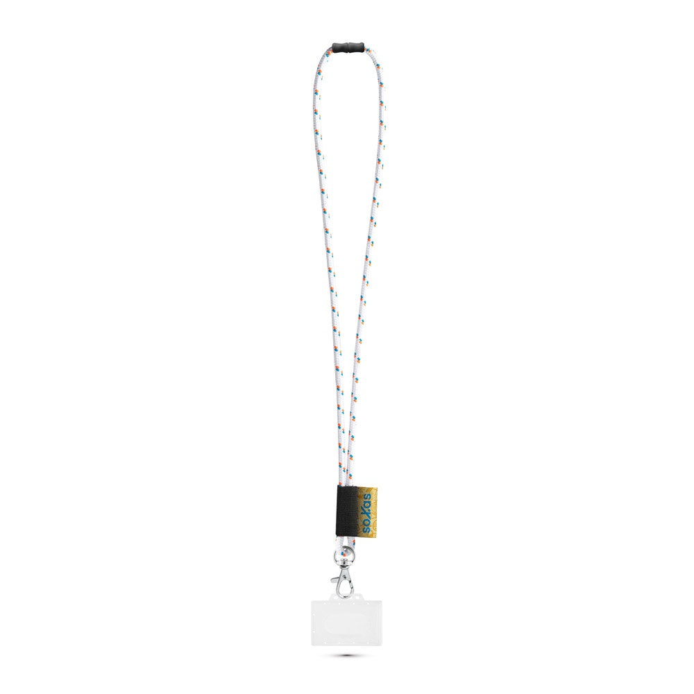 BRIDPORT. SET Lanyard NAUTIC Long (Ø 7 mm) mit 9 mm Auslösekarabiner, Ø 7 mm Sicherheitsverschluss und 91 x 68 mm starrem Ausweis-/Kartenhalter – zusätzliche Ansicht