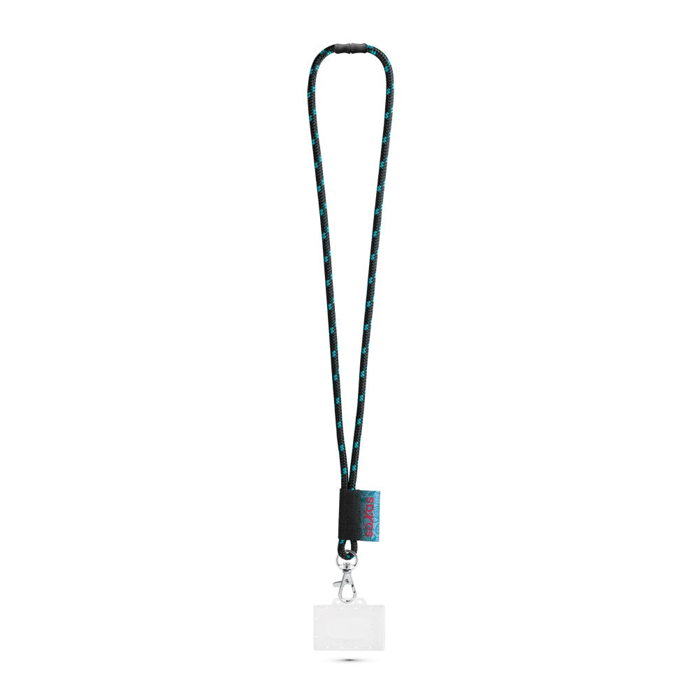 BRIDPORT. SET Lanyard NAUTIC Long (Ø 7 mm) mit 9 mm Auslösekarabiner, Ø 7 mm Sicherheitsverschluss und 91 x 68 mm starrem Ausweis-/Kartenhalter – zusätzliche Ansicht
