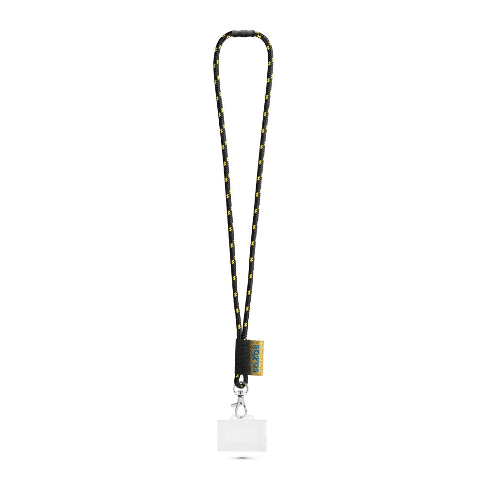BRIDPORT. SET Lanyard NAUTIC Long (Ø 7 mm) mit 9 mm Auslösekarabiner, Ø 7 mm Sicherheitsverschluss und 91 x 68 mm starrem Ausweis-/Kartenhalter – zusätzliche Ansicht