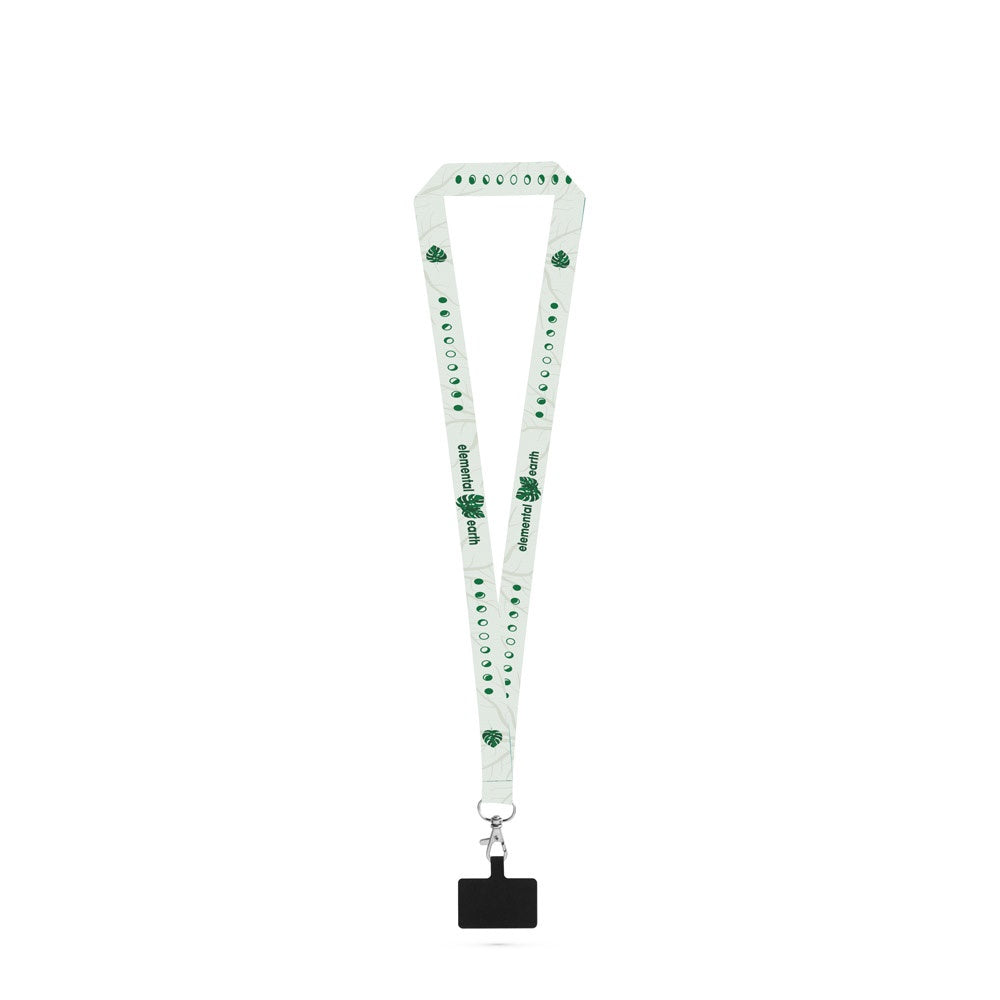 EPSOM. SET Lanyard SUBLIMATION Long II (20 mm) aus recyceltem Polyester (100% rPET) mit 20 mm Karabinerhaken und Handyhalterung – zusätzliche Ansicht