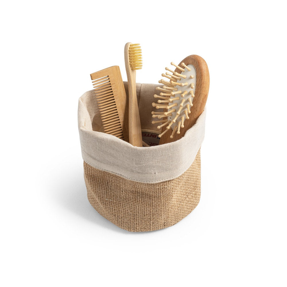 DUCASSE. Mehrzweckbeutel aus Jute (260g/m²) und Baumwolle (120g/m²) – zusätzliche Ansicht