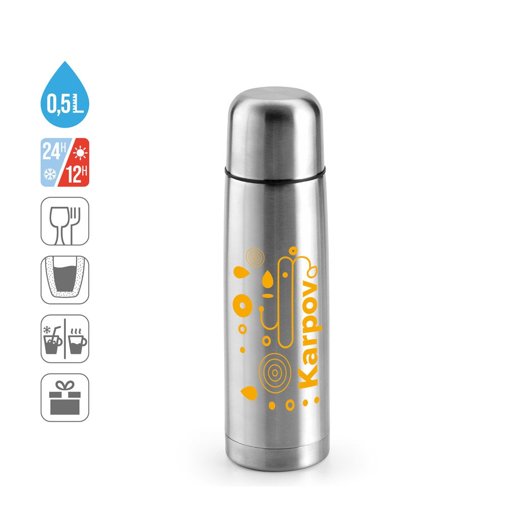KARPOV. 500-ml-Thermosflasche aus rostfreiem Stahl