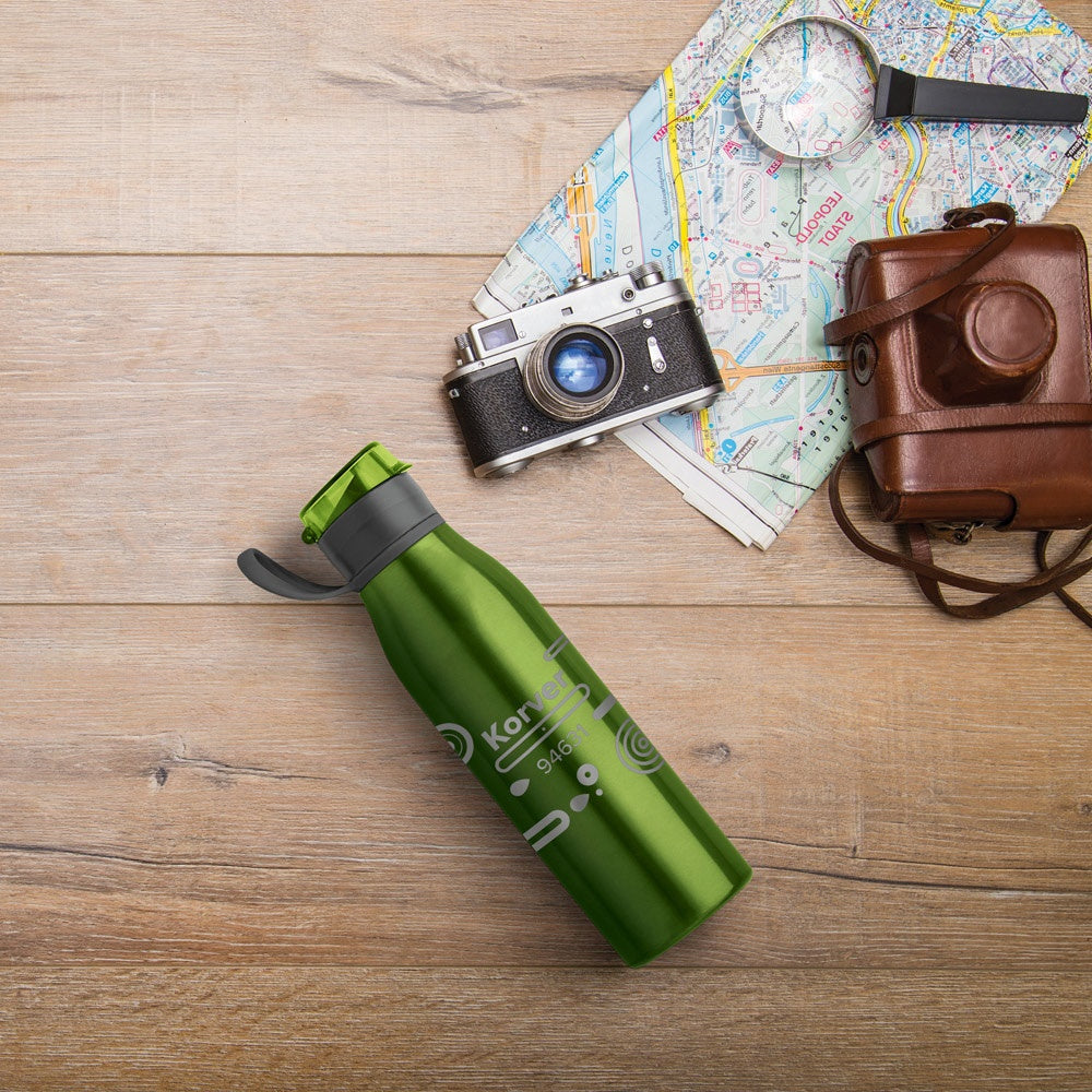 KORVER. Sportflasche aus Aluminium 650 mL – zusätzliche Ansicht