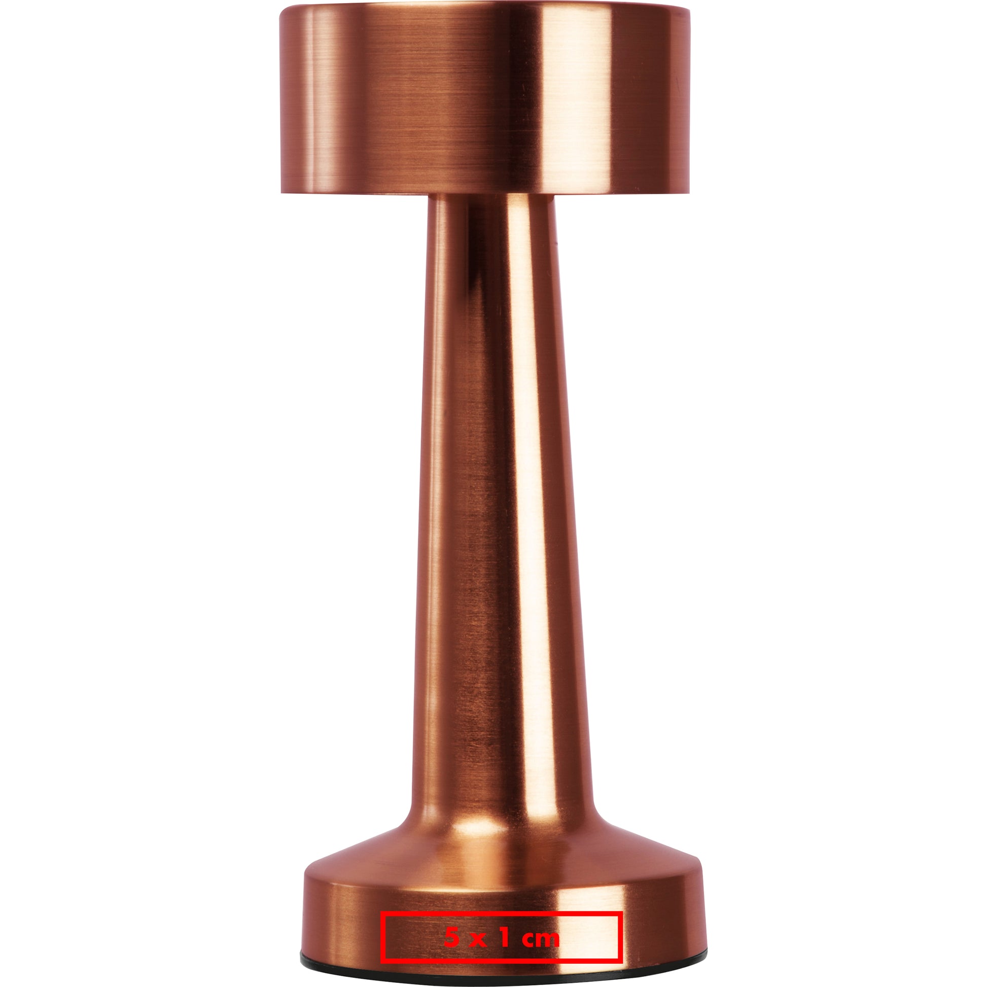 Tischlampe aus Edelstahl mit Akku ILSE