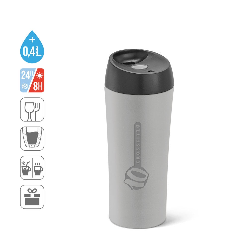 MONARDA. Reisebecher aus Edelstahl und PP, 470 ml
