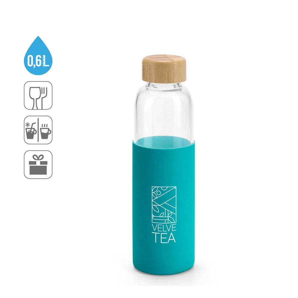 DAKAR. Flasche aus Bambus und Borosilikatglas 600 ml