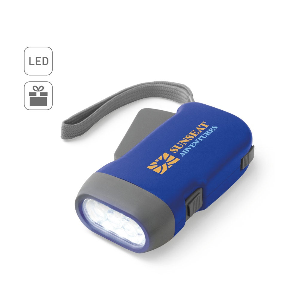 EDDIE. Dynamo Taschenlampe mit 3-LEDs