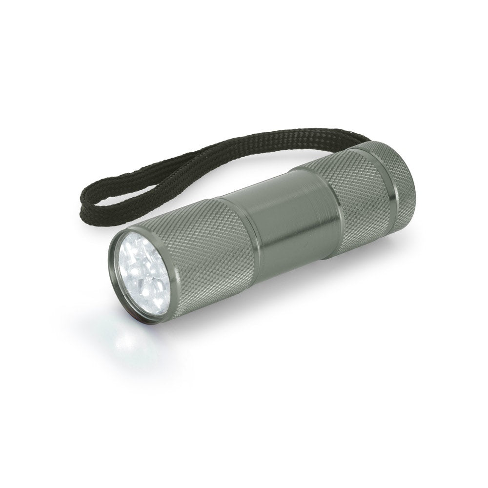 FLASHY. Taschenlampe aus Aluminium mit 9-LEDs – zusätzliche Ansicht