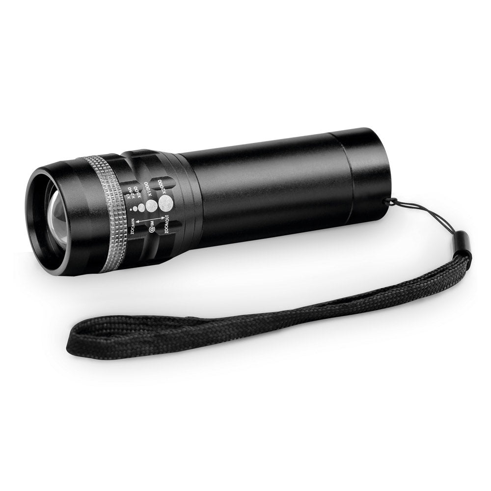 ZOOMIN. Taschenlampe aus Aluminium mit Zoomfunktion und 3 Lichtmodi – zusätzliche Ansicht