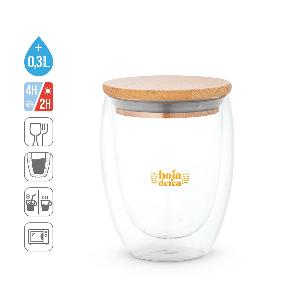 ECUADOR L. Reisebecher aus Borosilikatglas 350 ml