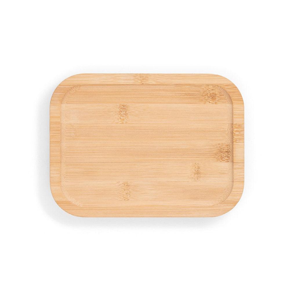 PORTOBELLO. Lunchbox. Hermetische Dose aus Borosilikatglas und Bambusdeckel 1000 mL – zusätzliche Ansicht