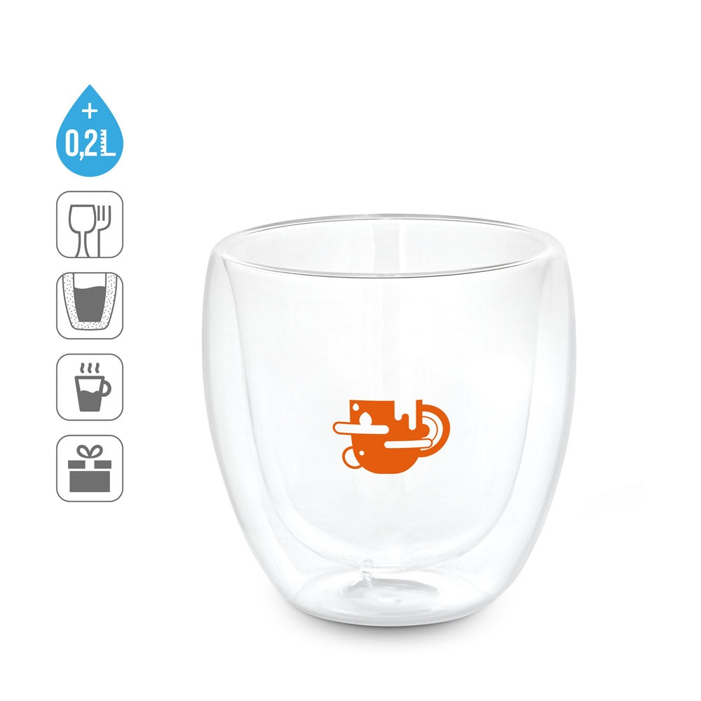AMERICANO. Borosilikatglas becher 220 ml