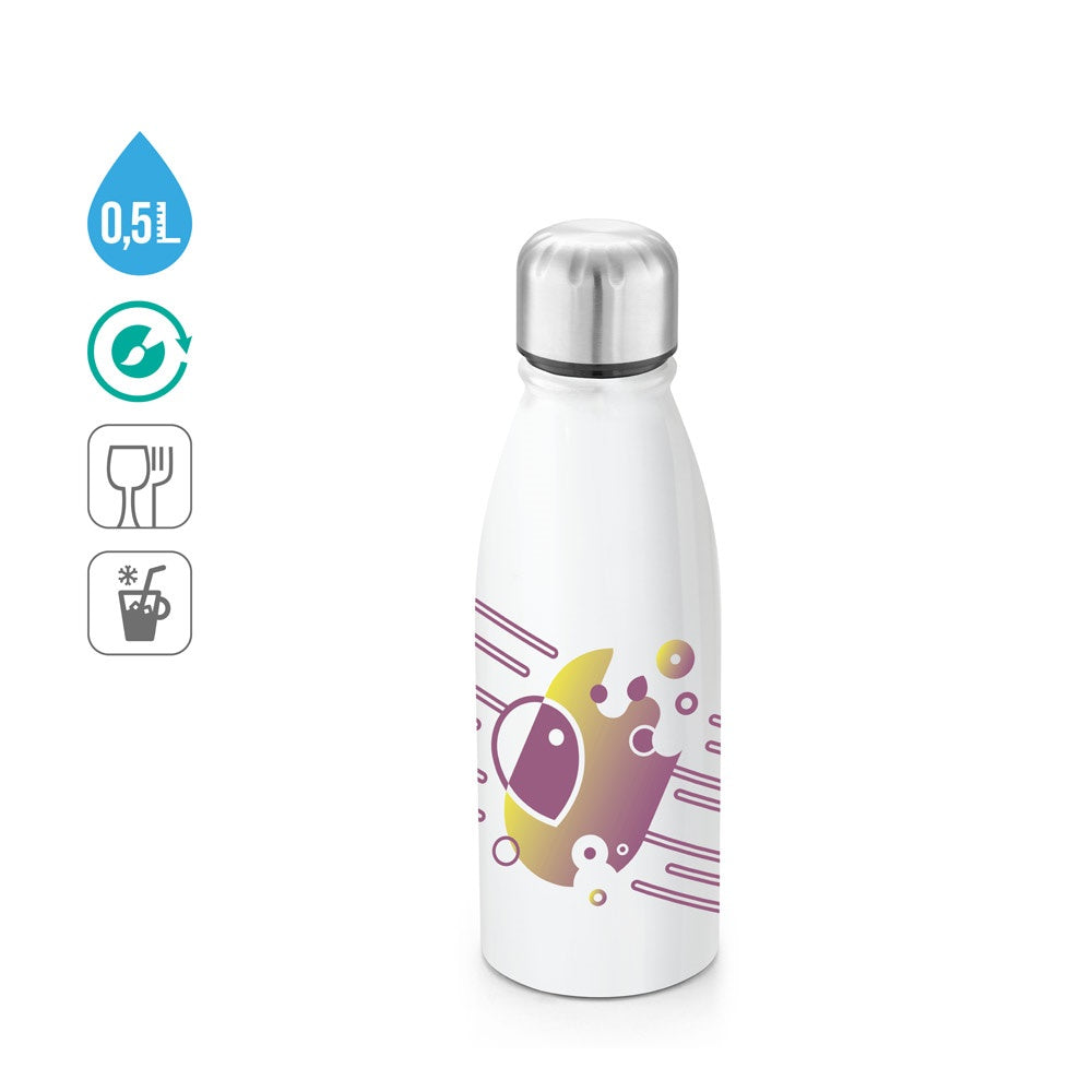 BILLY. Aluminiumflasche sublimations mit Edelstahlverschluss 500 ml