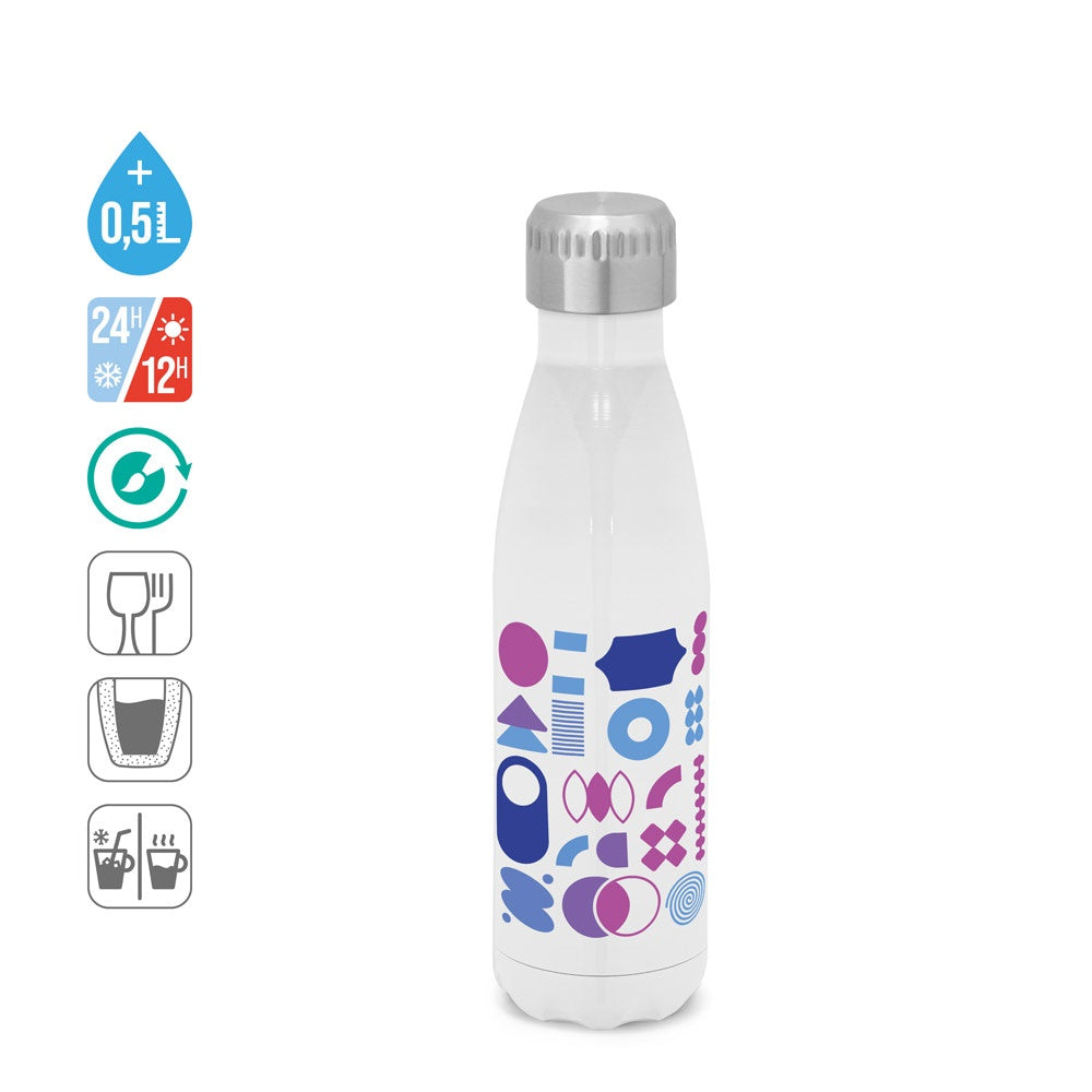 AMORTI M. Thermosflasche aus Edelstahl -Sublimations 510 ml