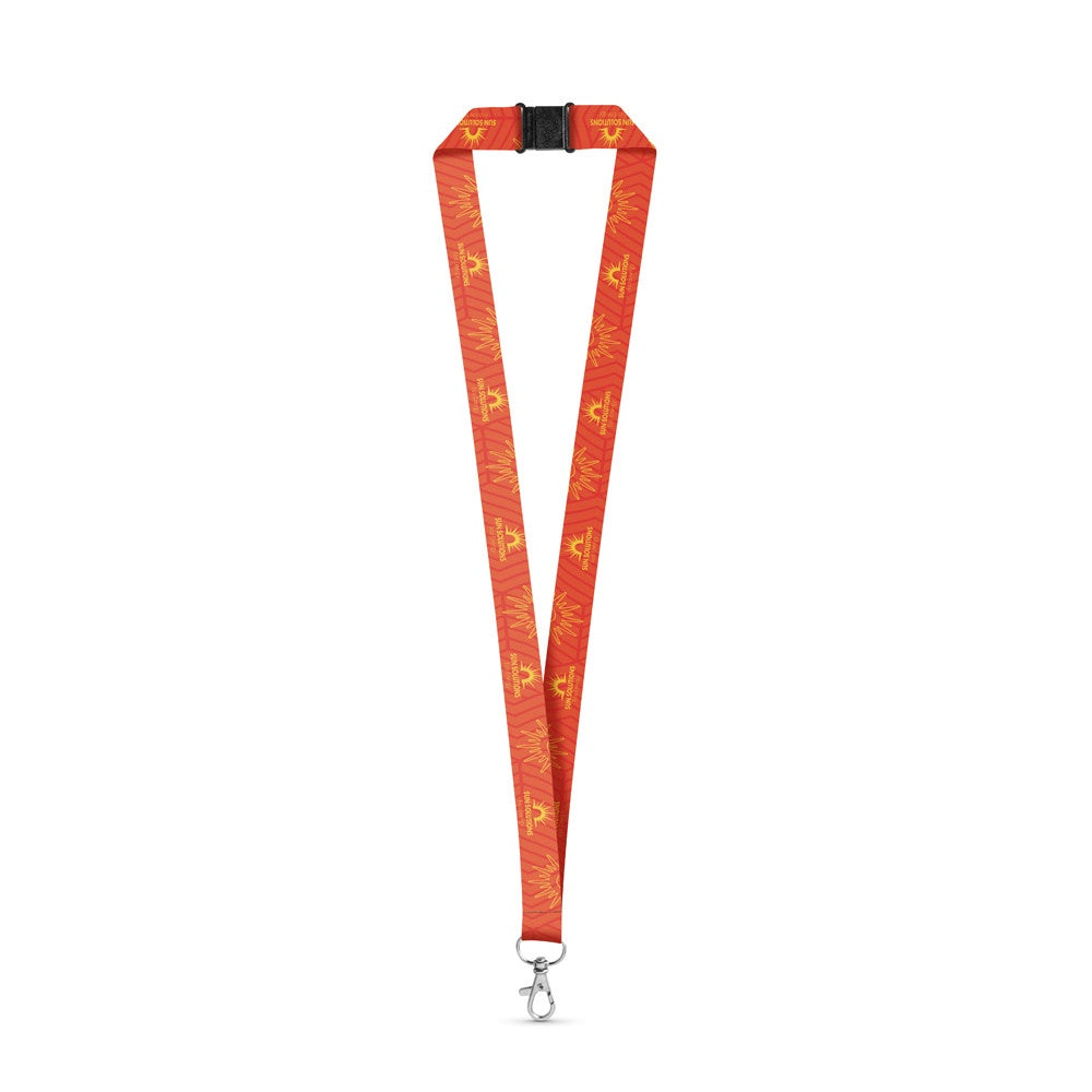 BRISTOL. SET Lanyard SUBLIMATION Long II (20 mm) mit 20 mm Karabinerhaken und Sicherheitsverschluss – zusätzliche Ansicht