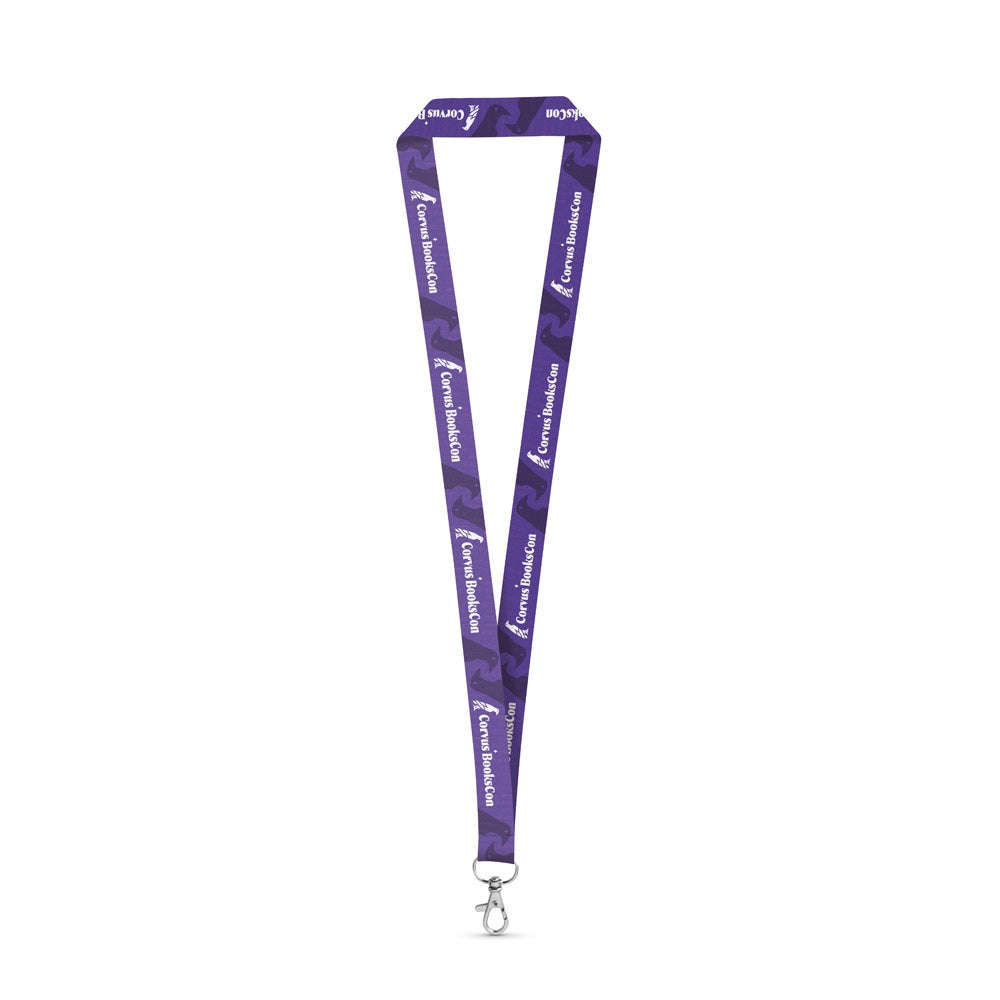 WINDSOR. SET Lanyard SUBLIMATION Long II (20 mm) aus recyceltem Polyester (100% rPET) mit 20 mm Schnappkarabiner – zusätzliche Ansicht