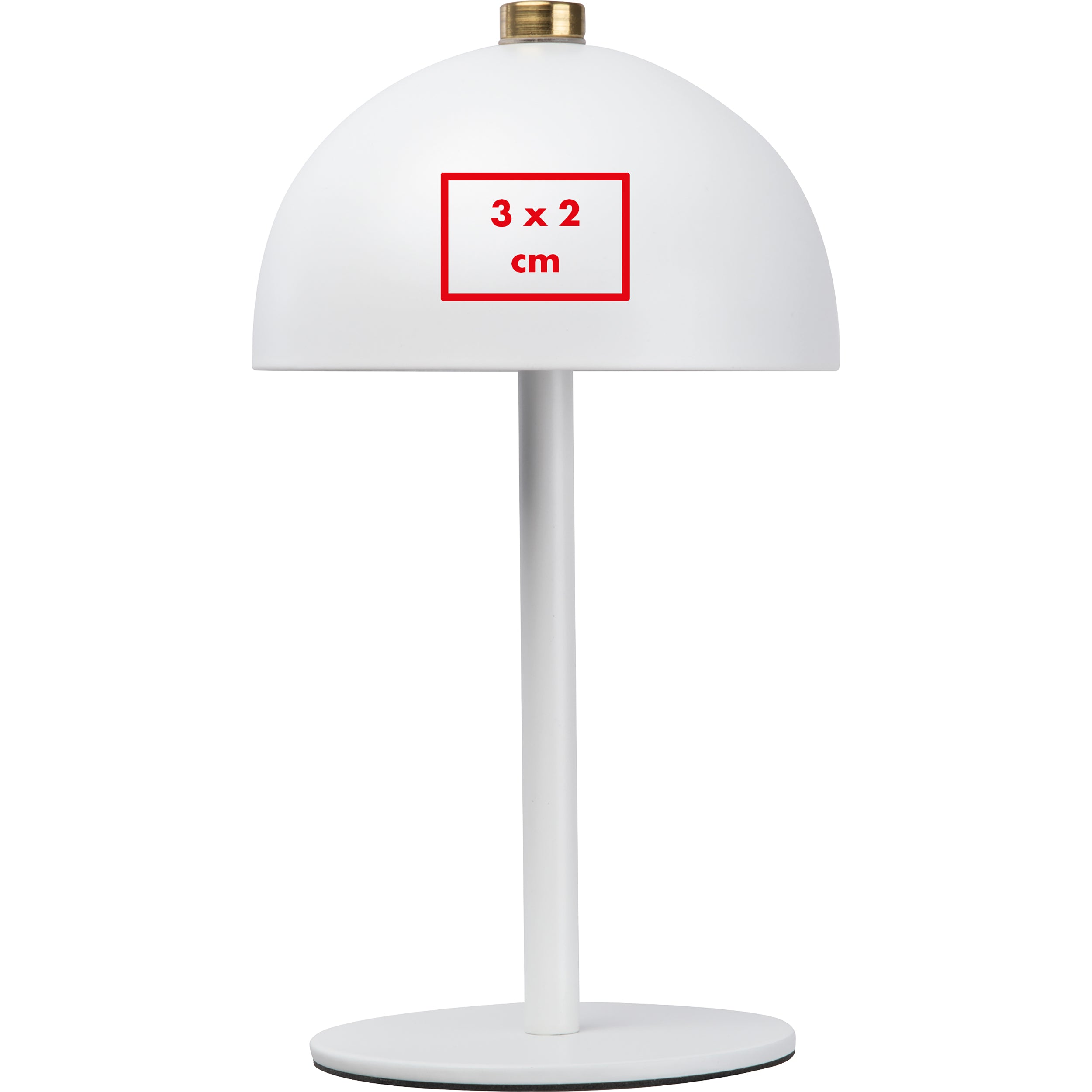 Tischlampe aus Edelstahl mit Akku CODY