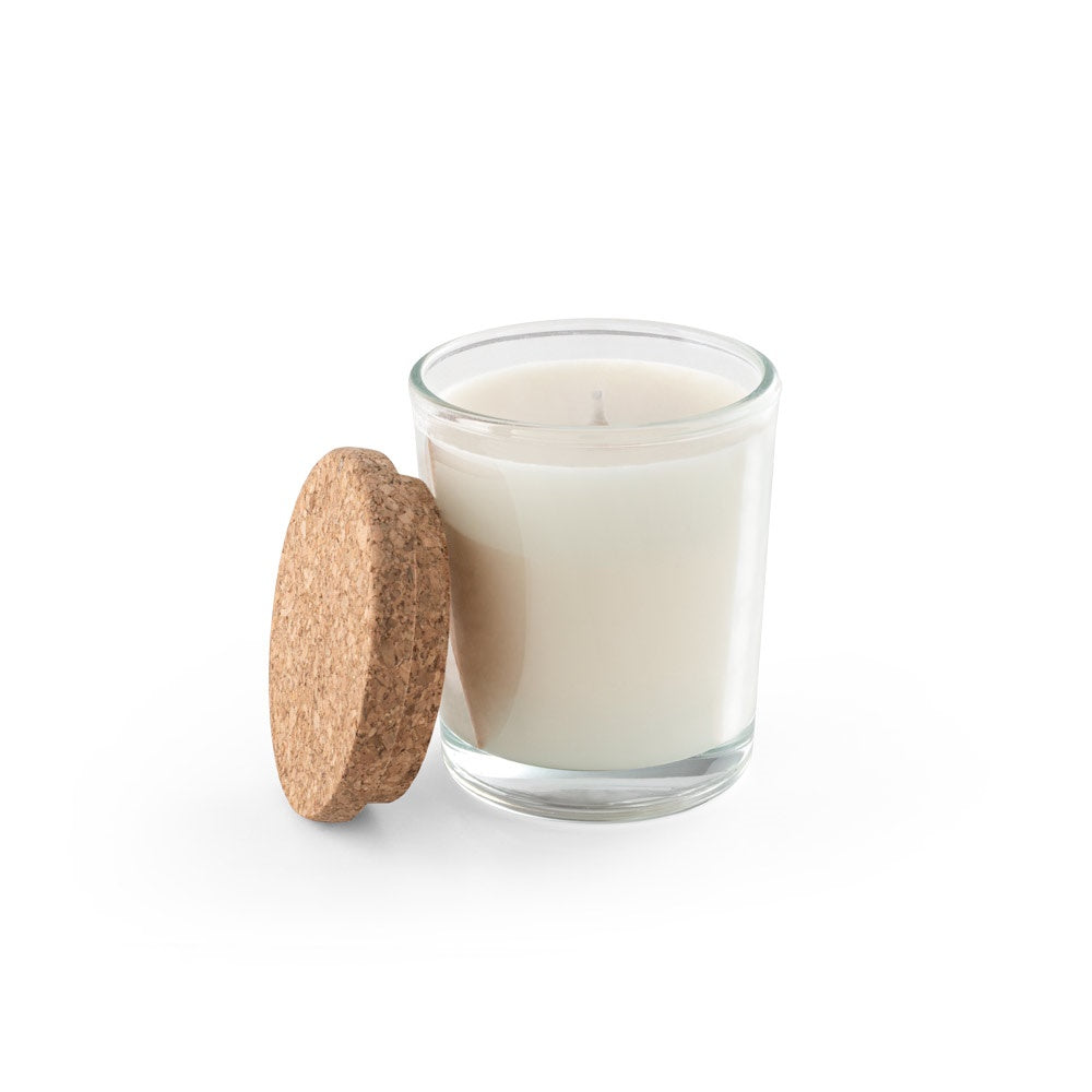 ZEN 80. Aromatische Kerze in einem Glasbecher mit Korkdeckel 80 g – zusätzliche Ansicht