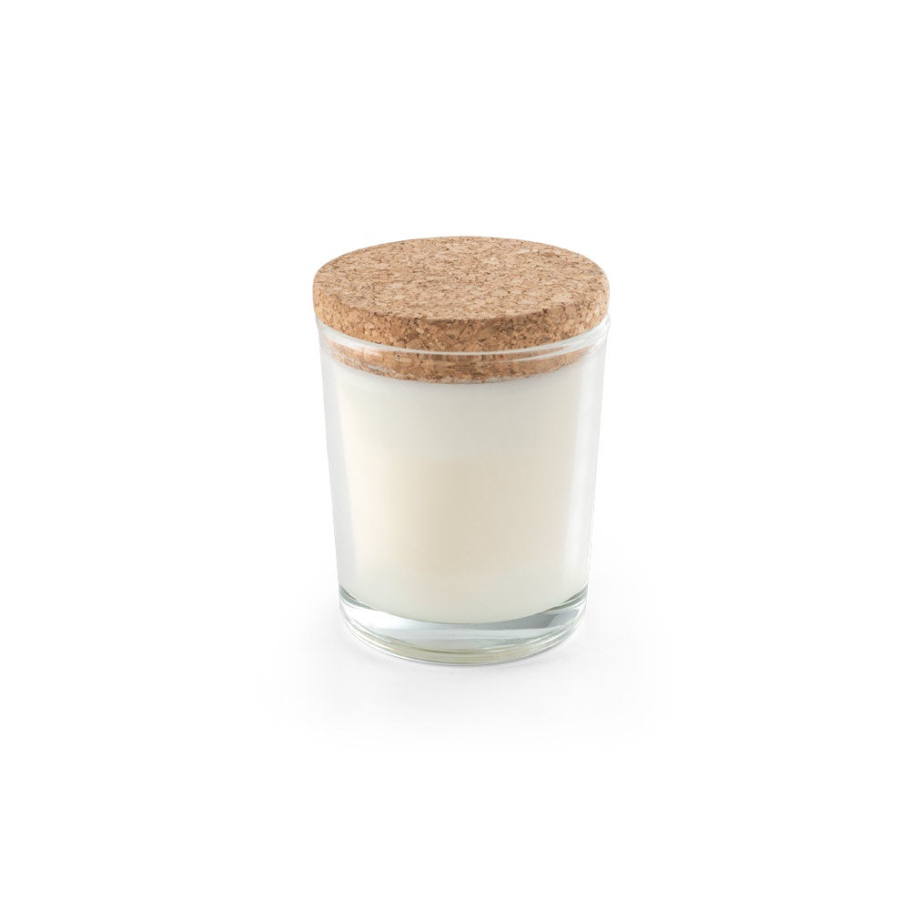 ZEN 80. Aromatische Kerze in einem Glasbecher mit Korkdeckel 80 g – zusätzliche Ansicht