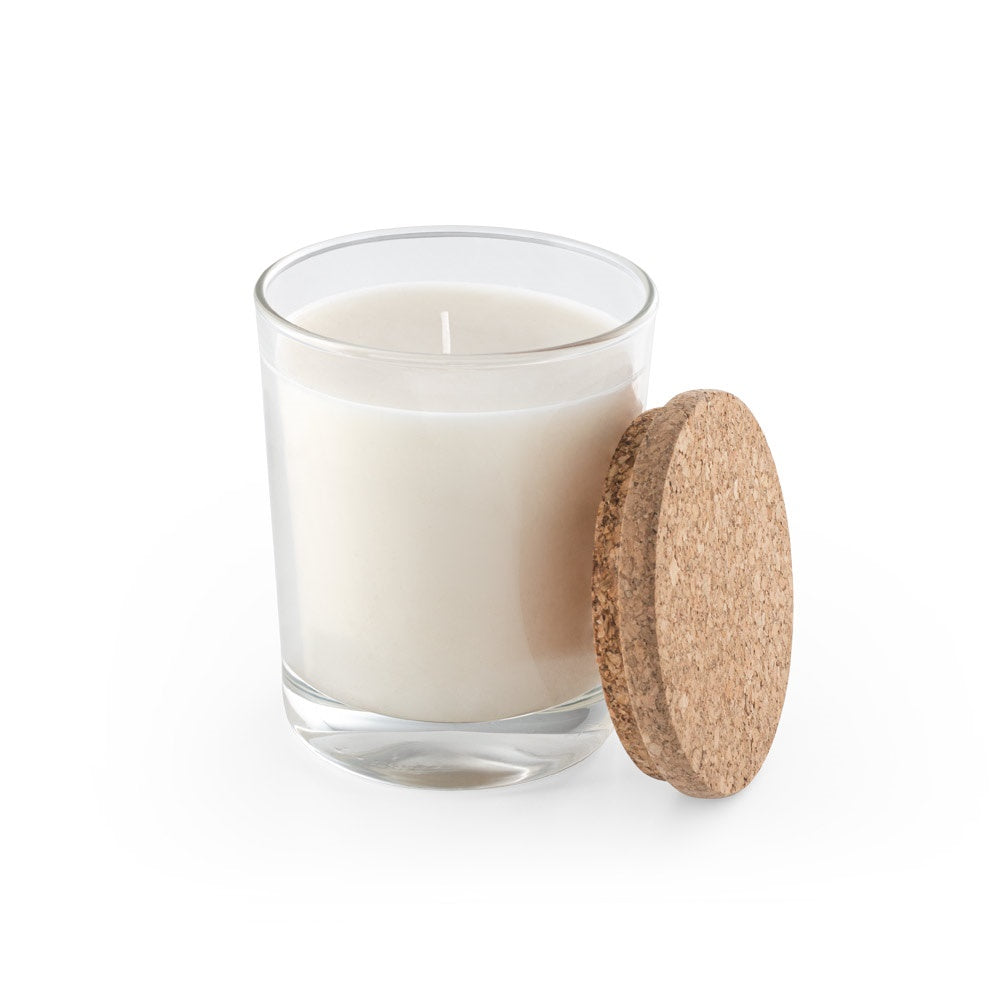 ZEN 180. Aromatische Kerze in einem Glasbecher mit Korkdeckel 180 g – zusätzliche Ansicht