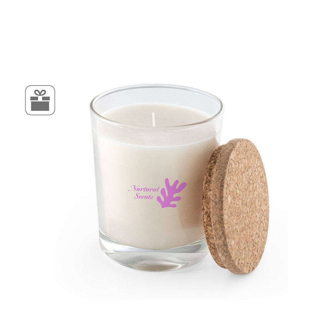 ZEN 180. Aromatische Kerze in einem Glasbecher mit Korkdeckel 180 g
