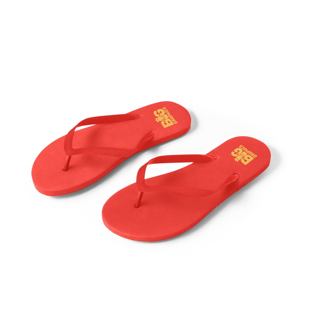 MAUPITI L / XL. Bequeme Flip-Flops mit PE-Sohle und PVC-Riemen