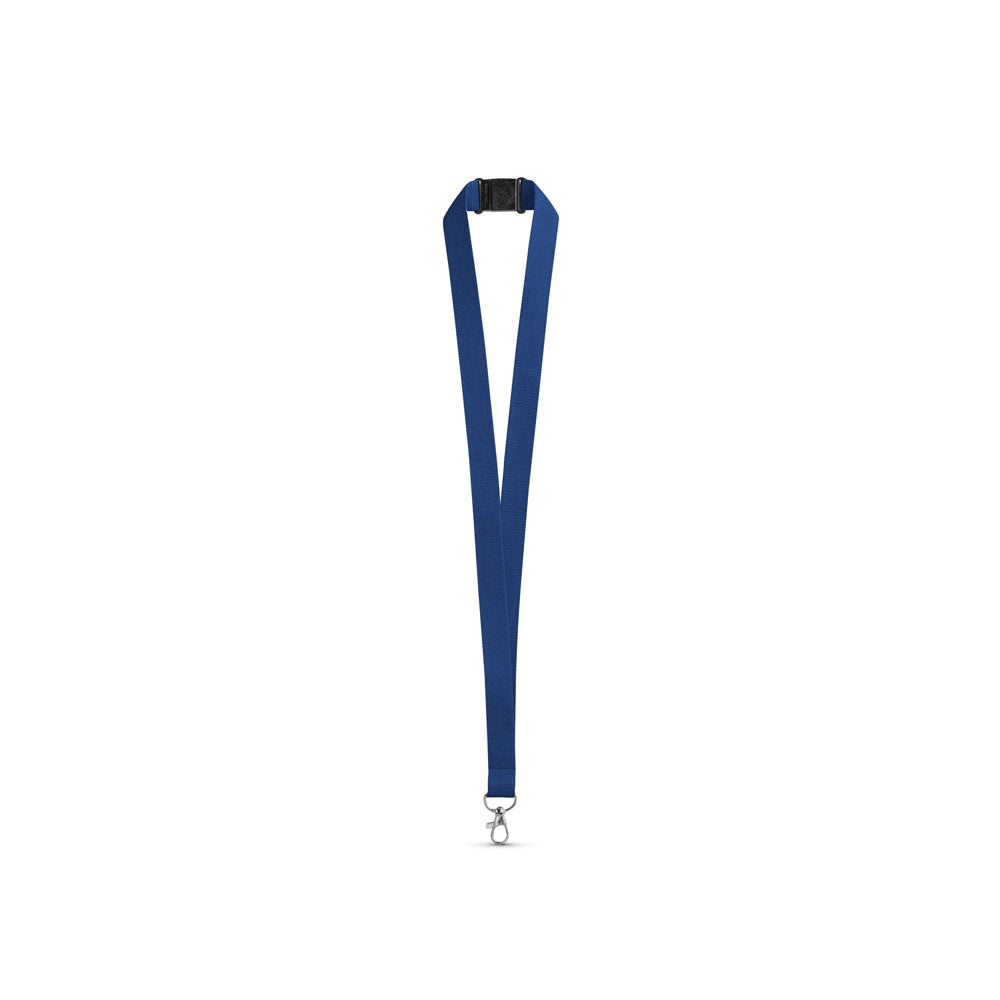 LEEDS. Lanyard aus Polyester mit Sicherheitsverschluss – zusätzliche Ansicht